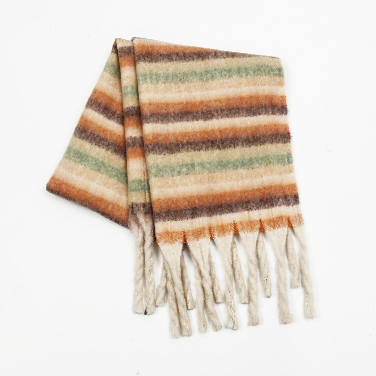 Fringe Contrast Striped Polyester ScarfWrap yourself in style with our Fringe Contrast Striped Polyester Scarf! Made from 100% polyester, this versatile scarf is perfect for any occasion. Its generous lenScarfPlush Fashion ShopPlush Fashion ShopFringe Contrast Striped Polyester Scarf