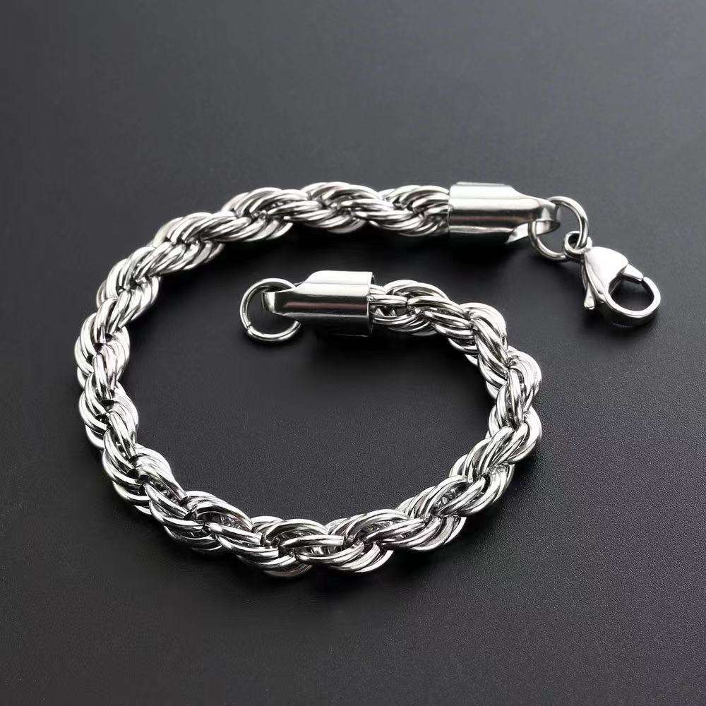 Men's Retro Titanium Steel Twist BraceletIntroducing the Men's Retro Titanium Steel Twist Bracelet from Plush Fashions Shop Vintage Summer Spice collection. Made from durable titanium steel with a gold inlaBracletPlush Fashions ShopPlush Fashion ShopRetro Titanium Steel Twist Bracelet