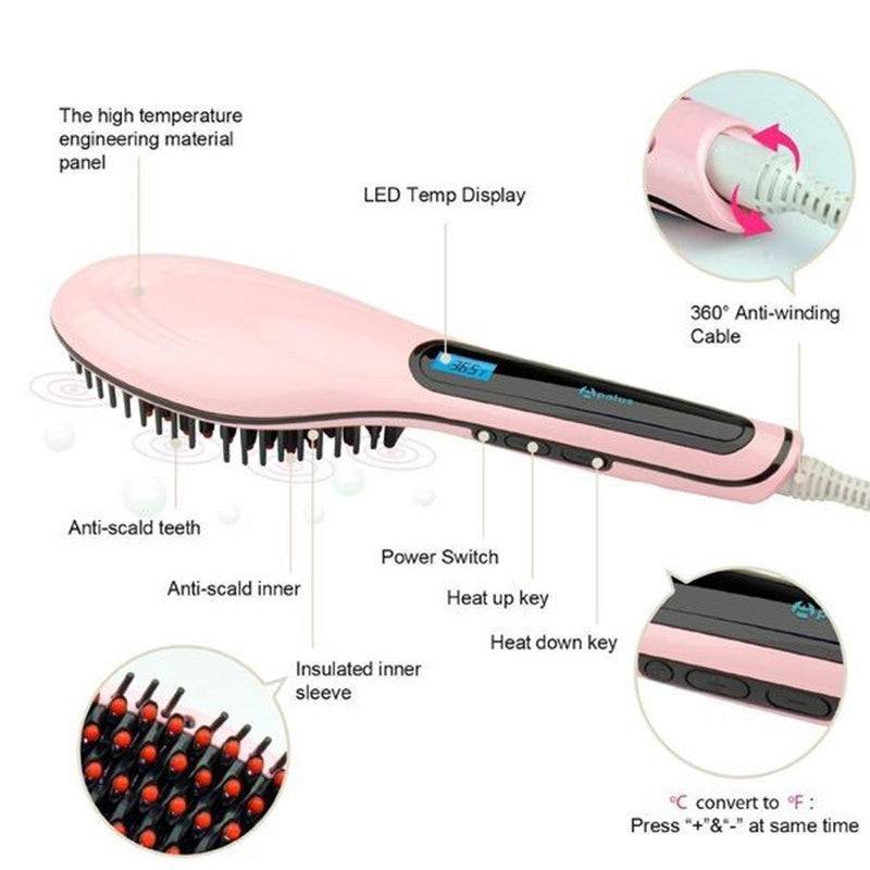 Paddle Brush Hair StraightenerGet ready to transform your hair with the Plush Fashions Shop Vintage Summer Spice Paddle Brush Hair Straightener! This revolutionary styling tool combines the conveBrushPlush Fashions ShopPlush Fashion ShopPaddle Brush Hair Straightener