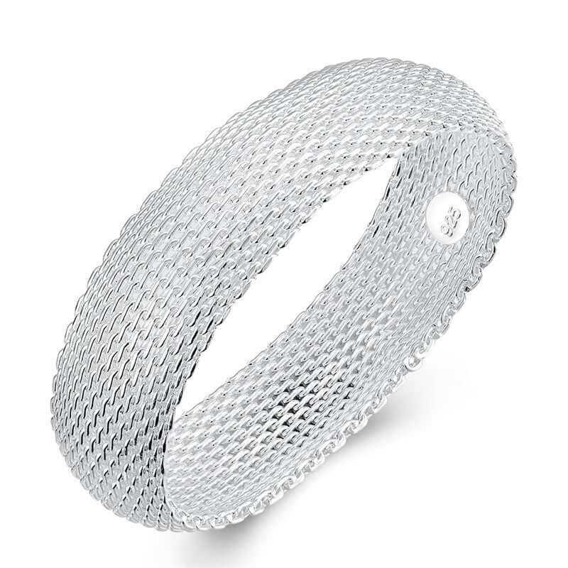 Women's silver mesh braceletIndulge in elegance with our Women's Silver Mesh Bracelet. Crafted with environmentally friendly copper and plated with 925 silver, this dazzling bracelet features aBraceletPlush Fashions ShopPlush Fashion Shopsilver mesh bracelet