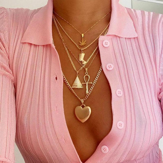 Women's Pyramid Love Pendant Multilayer NecklaceEmbody the power of love with this Women's Pyramid Love Pendant Multilayer Necklace. Featuring a sleek, chic Europe-America style, this necklace is made of high-qualNeklacePlush Fashions ShopPlush Fashion ShopPyramid Love Pendant Multilayer Necklace