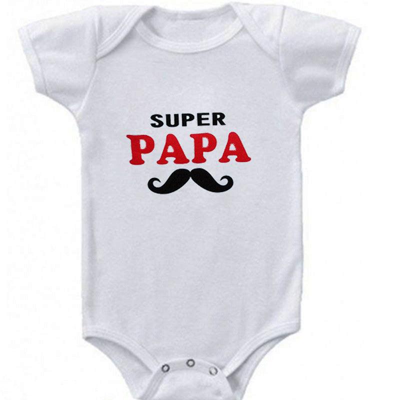 Funny Super Mama Papa Printed Baby Romper New Fashion For Boys & GirlsDERMSPE Funny Super Mama Papa Printed Baby Romper
Introducing our adorable Funny Super Mama Papa Printed Baby Romper, perfect for your little one's summer and springBaby rompersPlush Fashions ShopPlush Fashion ShopFunny Super Mama Papa Printed Baby Romper