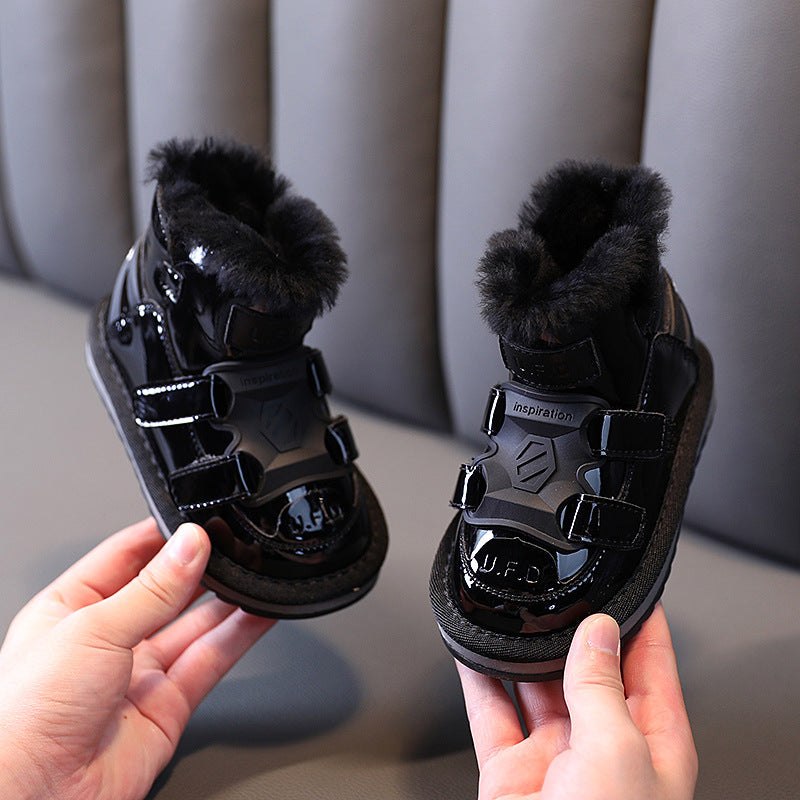 Wool Warmth Children's Mirror Waterproof Snow BootsGet ready for the winter with our Winter Children's Mirror Waterproof Snow Boots! Made with high-quality mirror super fiber rubber, these boots are not only stylish Infant bootsPlush Fashions ShopPlush Fashion ShopMirror Waterproof Snow Boots