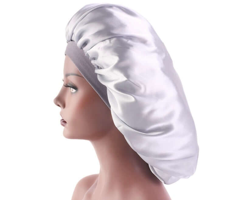 Beauty print Satin silk Bonnet sleep night cap for smooth healthy hair