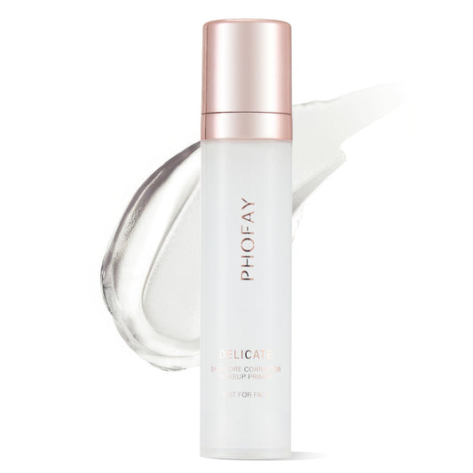 PHOFAY Hydrating Makeup Primer bottle with a lightweight formula background.