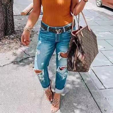 Low Waist JeansGet ready to rock your style with our 10 Celebrities Who Nailed the Low Waist Jeans Trend! Made with high-quality denim fabric, these pencil pants/foot pants featureJeansPlush Fashions ShopPlush Fashion ShopLow Waist Jeans