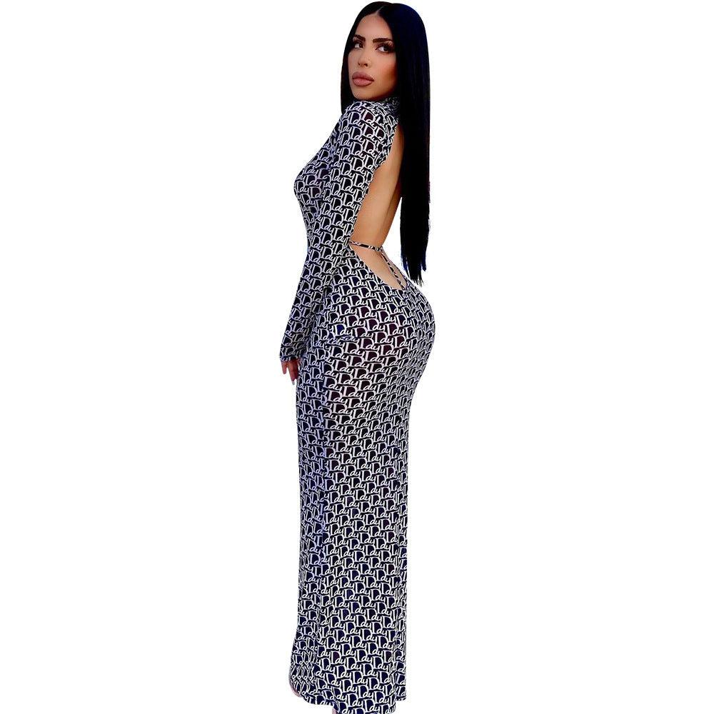 Women Print Backless Dress WomenThis stylish backless dress is perfect for women who want to make a statement. Featuring a bold print and a flattering silhouette, this dress is sure to turn heads wDressPlush Fashions ShopPlush Fashion ShopWomen Print Backless Dress Women