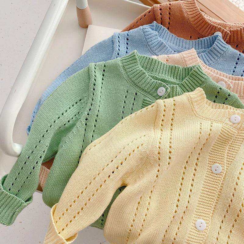 Candy Kids Baby Girls Full Sleeve Solid Knitted SweatersCandy Kids Baby Girls Full Sleeve Solid Knitted Sweaters
Wrap your child in warmth and style with our Candy Kids Baby Sweater. Made from high-quality cotton, these fInfant girls sweaterPlush Fashions ShopPlush Fashion ShopCandy Kids Baby Girls Full Sleeve Solid Knitted Sweaters