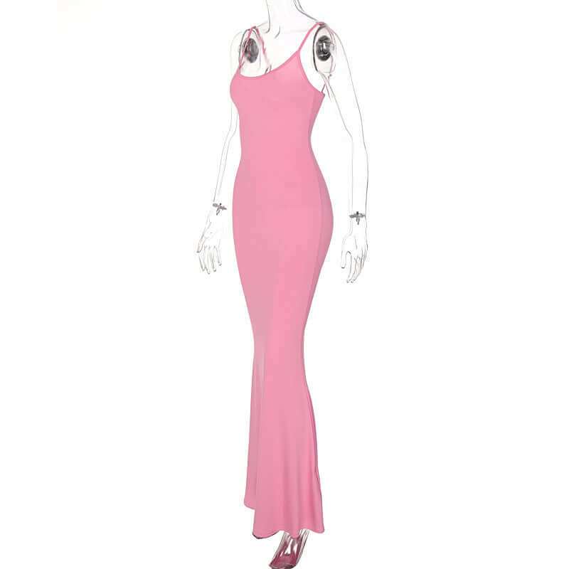 Women Spaghetti Strap Long Bodycon Party DressStay stylish and comfortable in our Spaghetti Strap Long Dress! With its unique design and variety of colors to choose from, you'll look beautiful and feel great. Ma0Plush Fashions ShopPlush Fashion ShopWomen Spaghetti Strap Long Bodycon Party Dress