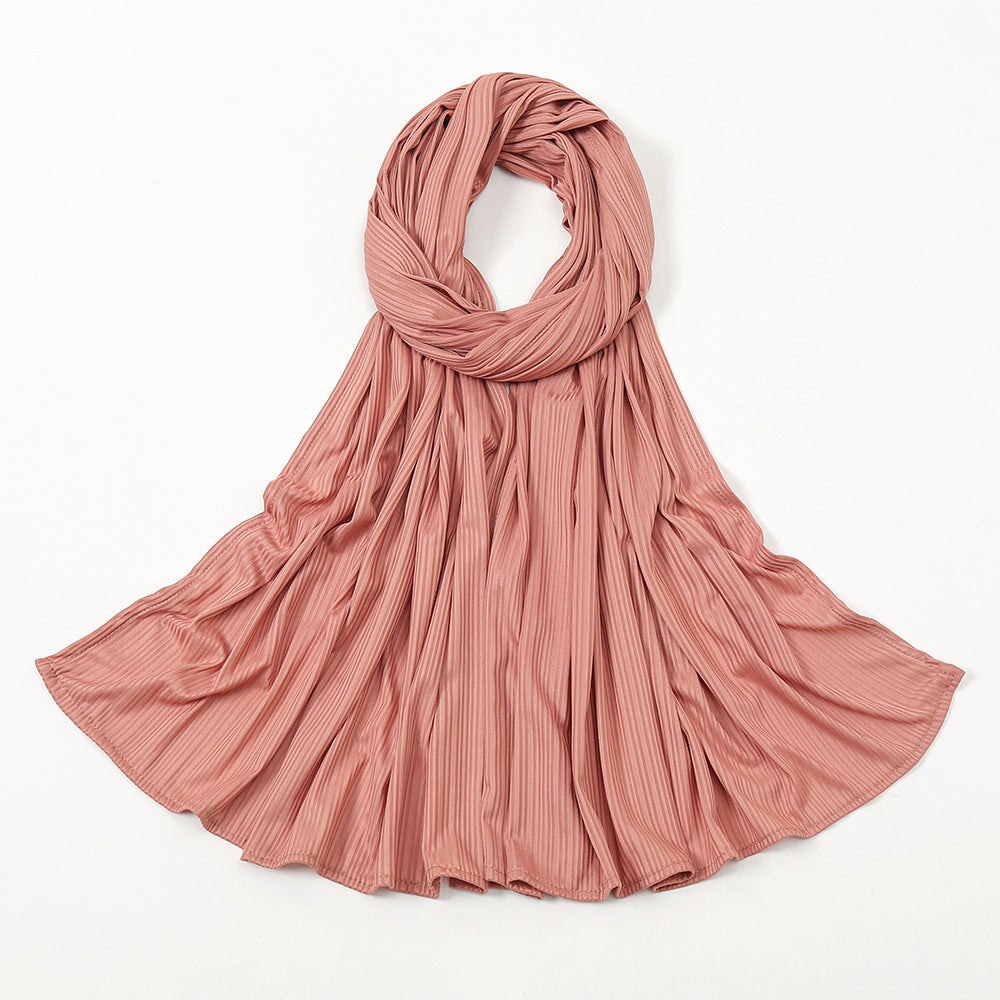 Women's Knitted Cotton Striped Solid Color ScarfElevate your style with our Women's Knitted Thread Cotton Scarf! Made from premium cotton, it comes in various solid colors, adding sophistication to any outfit. LigScarfPlush Fashions ShopPlush Fashion ShopKnitted Cotton Striped Solid Color Scarf