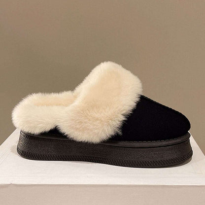 Suede Soft  Round Toe Platform SlippersElevate your comfort level with our Suede Soft round-toe platform Slippers! Crafted with faux fur, suede, and rubber materials, these flats provide luxurious softnesShoesPlush Fashion ShopPlush Fashion ShopSuede Soft Round Toe Platform Slippers