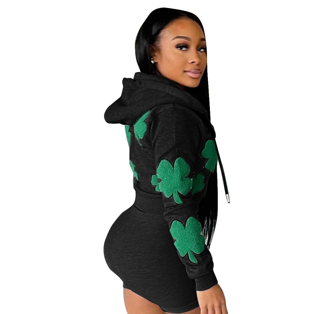 Women's Sports Two-piece Set Short SuitThis stylish two-piece set features vibrant printing, soft and comfortable cotton blend fabric, and a range of trendy colors to choose from. Perfect for active women2 piece short setPlush Fashions ShopPlush Fashion Shop-piece Set Short Suit