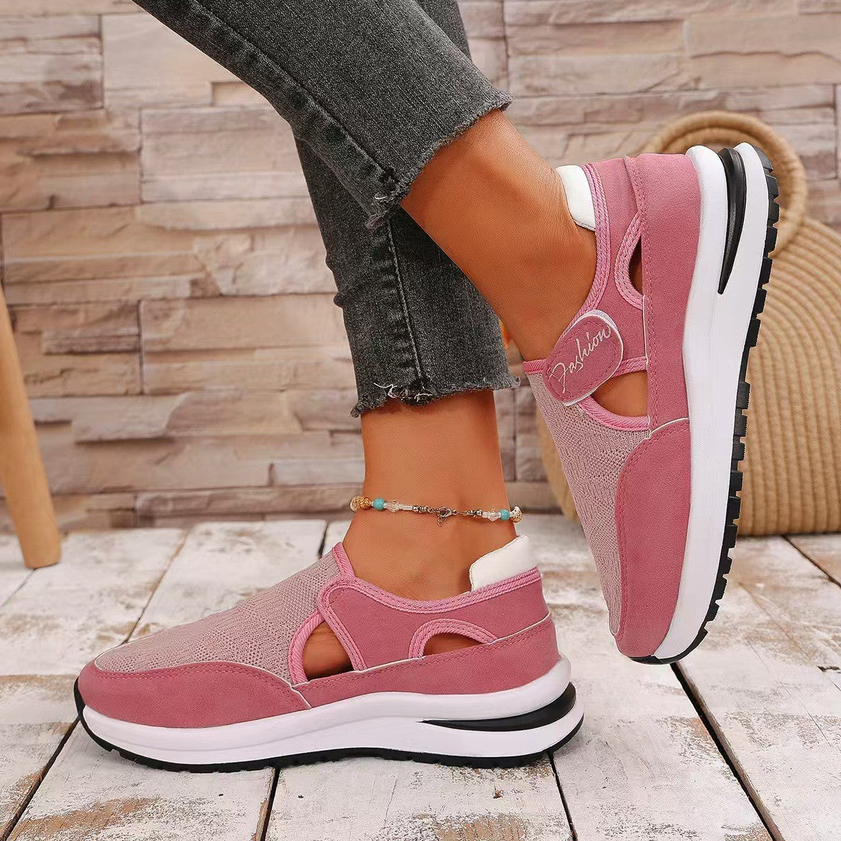 Women's Mesh Round Toe Platform SneakersElevate your style with our Mesh Round Toe Platform Sneakers. These mid heel sneakers are crafted with comfort and style in mind, featuring a rubber sole and PU leatShoesPlush Fashion ShopPlush Fashion ShopMesh Round Toe Platform Sneakers