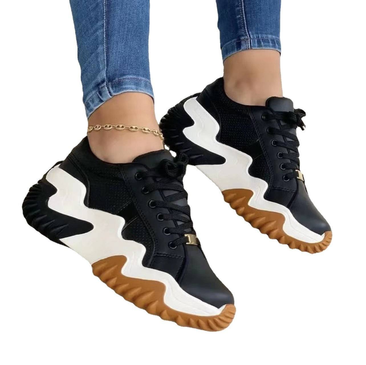 Women Shoes Lace-up Sports SneakersExperience both style and comfort with our Women's Shoes Lace-up Sports Sneakers! Featuring a unique design with a variety of colors to choose from, these sneakers aSneakersPlush Fashions ShopPlush Fashion ShopWomen Shoes Lace-