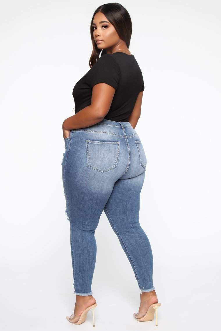 Stretch Ripped Women Plus Size Jeans Plus Size JeansUpgrade your street style with our Stretch Ripped Women Plus Size Jeans! Made of comfortable cotton with a high waist, these jeans will flatter your figure and give JeansPlush Fashions ShopPlush Fashion ShopStretch Ripped Women