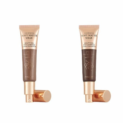 PHOFAY Full Coverage Foundation tubes with sleek design, offering flawless, airbrushed look.