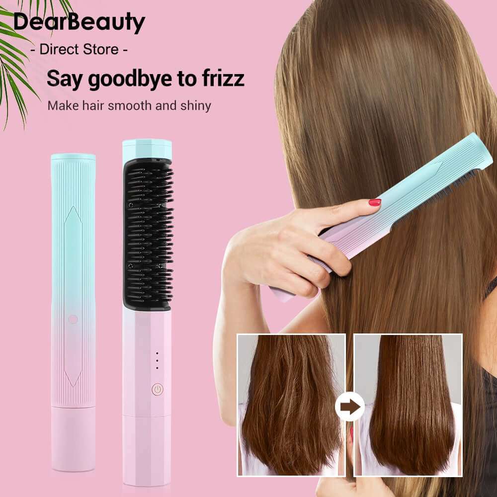 Rechargeable Hair Wireless Straightener Straightening CombTransform your hair game with our Rechargeable Hair Wireless Straightener! Our rapid heating technology and gentle temperature options will leave your hair shiny andBeauty & HealthPlush Fashions ShopPlush Fashion ShopStraightening Comb Rechargeable Hair Wireless Straightener