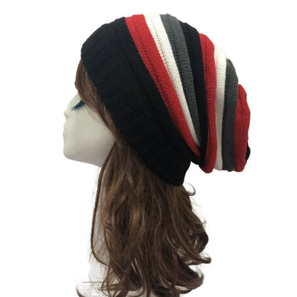 Colorful Striped Wool Hat Fashion Outdoor WarmStay warm and stylish with our Colorful Striped Wool Hat! Made with soft acrylic wool, this knitted hat is perfect for outdoor adventures. Its trendy European and AmBeauty & HealthPlush Fashions ShopPlush Fashion ShopColorful Striped Wool Hat Fashion Outdoor Warm