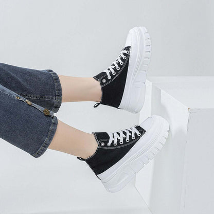 Women Lace-Up Front High Top Platform Canvas ShoesName: Canvas ShoesMaterials: Canvas Shoes
These women's Canvas Shoes feature a stylish lace-up front and a high top platform design. Canvas Shoes with a flat heel, tShoePlush Fashion ShopPlush Fashion ShopCanvas Shoes