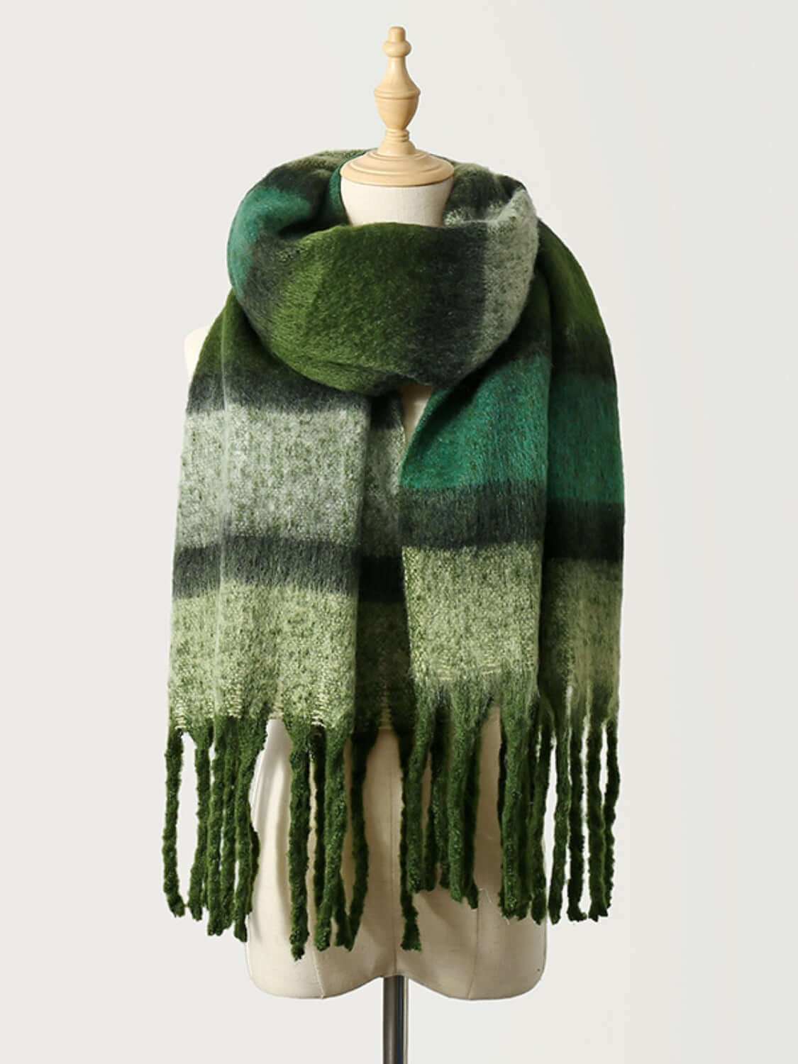 Fringe Color Block ScarfWrap yourself in luxurious style with our Fringe Color Block Polyester Scarf. Made from 100% polyester and imported, this 1-piece scarf features a length of 70.9 incScarvesPlush Fashion ShopPlush Fashion ShopFringe Color Block Scarf