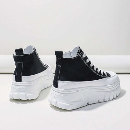 Women Lace-Up Front High Top Platform Canvas ShoesName: Canvas ShoesMaterials: Canvas Shoes
These women's Canvas Shoes feature a stylish lace-up front and a high top platform design. Canvas Shoes with a flat heel, tShoePlush Fashion ShopPlush Fashion ShopCanvas Shoes