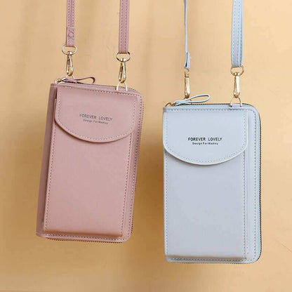 Women Mobile Phone Crossbody Large Wallet Shoulder BagThis crossbody bag is a versatile and stylish accessory for daily use. With its synthetic leather lining and PU leather material, it offers durability and a touch of0Plush Fashions ShopPlush Fashion ShopWomen Mobile Phone Crossbody Large Wallet Shoulder Bag