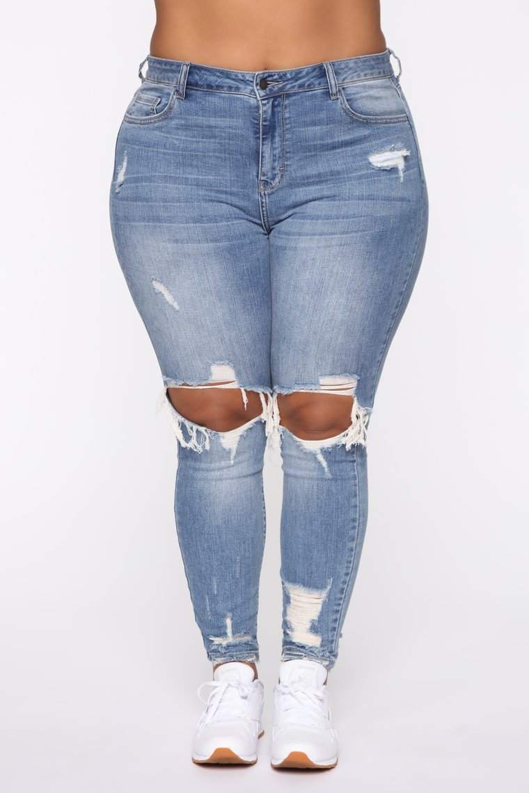 Stretch Ripped Women Plus Size Jeans Plus Size JeansUpgrade your street style with our Stretch Ripped Women Plus Size Jeans! Made of comfortable cotton with a high waist, these jeans will flatter your figure and give JeansPlush Fashions ShopPlush Fashion ShopStretch Ripped Women