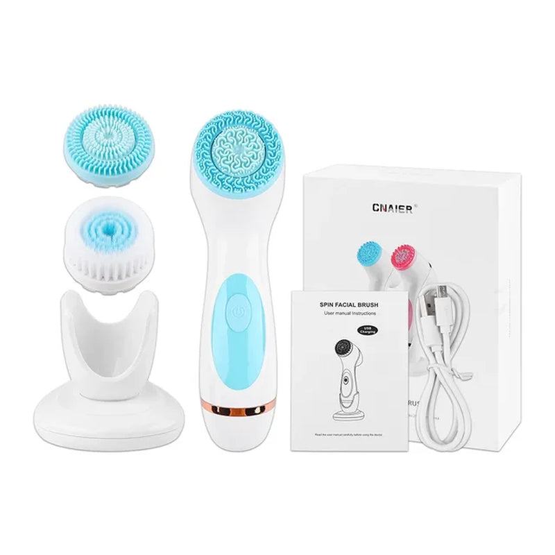 Professional title: "Advanced Ultrasonic Facial Cleansing Brush with MExperience the ultimate deep cleanse and facial massage with our Advanced Ultrasonic Facial Cleansing Brush. Featuring 3-in-1 Functionality, this versatile tool remoFacial cleanserPlush Fashions ShopPlush Fashion Shop"Advanced Ultrasonic Facial Cleansing Brush