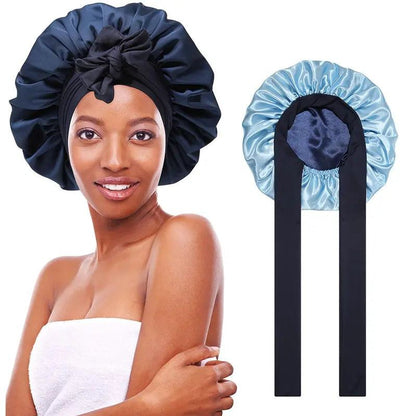 Women's Double Layered Silk Bonnet Hair Care Sleeping Hat with ElasticExperience ultimate hair protection and comfort while you sleep with the AWAYTR Double Layered Satin Night Caps for Women. Our satin sleep cap comes with a wide, sofhead scarfPlush Fashions ShopPlush Fashion ShopDouble Layered Silk Bonnet Hair Care Sleeping Hat