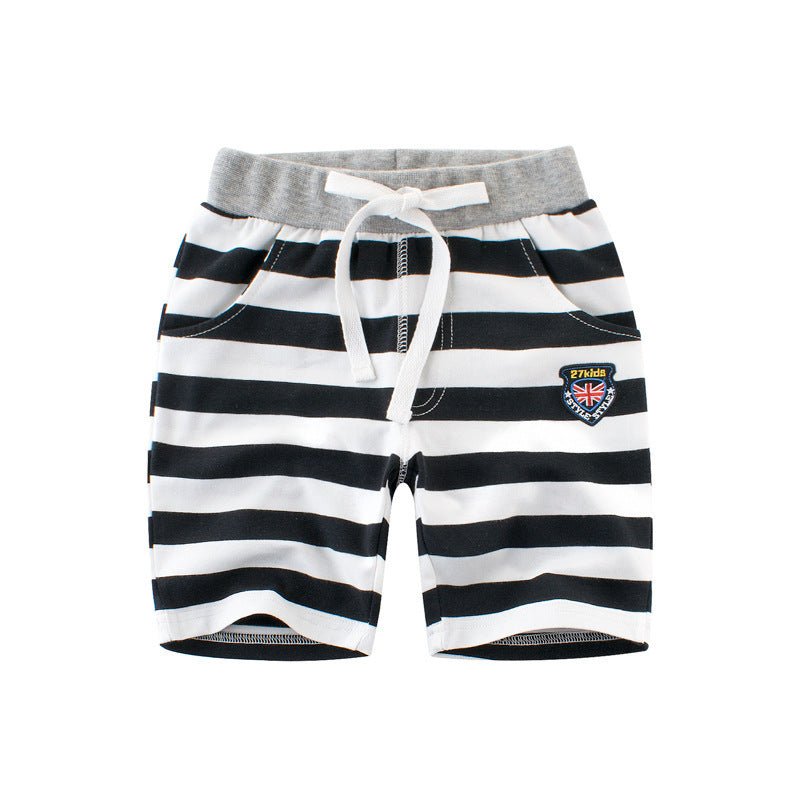 Boys' striped elastic cotton baby Capris summer styleBoys' Trousers Striped Elastic Cotton Baby Capris Children's Summer Style
Introducing our Boys' Trousers, the perfect summer essential for your little one. Made withInfant capri'sPlush Fashions ShopPlush Fashion ShopBoys' striped elastic cotton baby Capris summer style