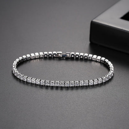 New Fashion Simple Tennis Bracelet For WomenAdd an elegant touch to any outfit with our New Fashion Simple Tennis Bracelet for Women. Made with high-quality materials and inlaid with sparkling zircon, this braBracletPlush Fashions ShopPlush Fashion ShopFashion Simple Tennis Bracelet