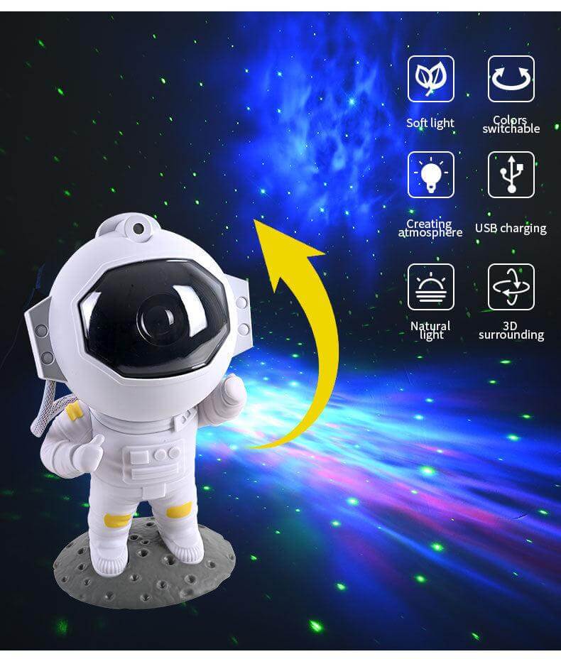 Galaxy Star Astronaut Knight Light Lamp Home Room Decoration Bedroom DBring the beautiful and mesmerizing galaxy into your room with our Astronaut Galaxy Projector! With stunning nebula effects and green stars, this projector is perfecLightPlush Fashions ShopPlush Fashion ShopGalaxy Star Astronaut Knight Light Lamp Home Room Decoration Bedroom Decor