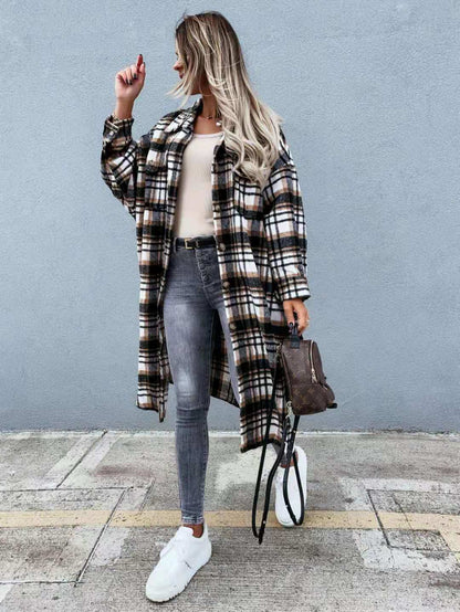 New Style Lengthened Plaid Shirt Women's ClothingExperience style and comfort with our New Style Lengthened Plaid Shirt! Made from 30%-50% cotton, this shirt features a classic check pattern and long sleeves for a ShirtPlush Fashions ShopPlush Fashion ShopStyle Lengthened Plaid Shirt Women'