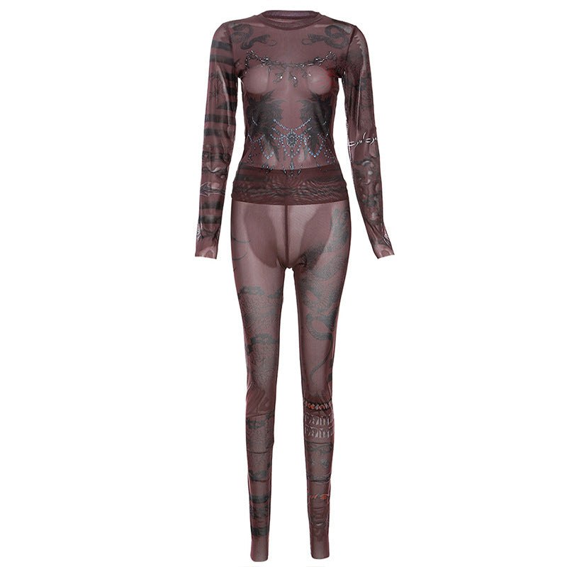 Women's Fashion Mesh Embroidered See-through Trousers SuitIntroducing the Women's Fashion Mesh Embroidered See-through Trousers Suit from Plush Fashions Shop Vintage Summer Spice. This stylish suit features a black color wi2 piece Pants setPlush Fashions ShopPlush Fashion ShopFashion Mesh Embroidered