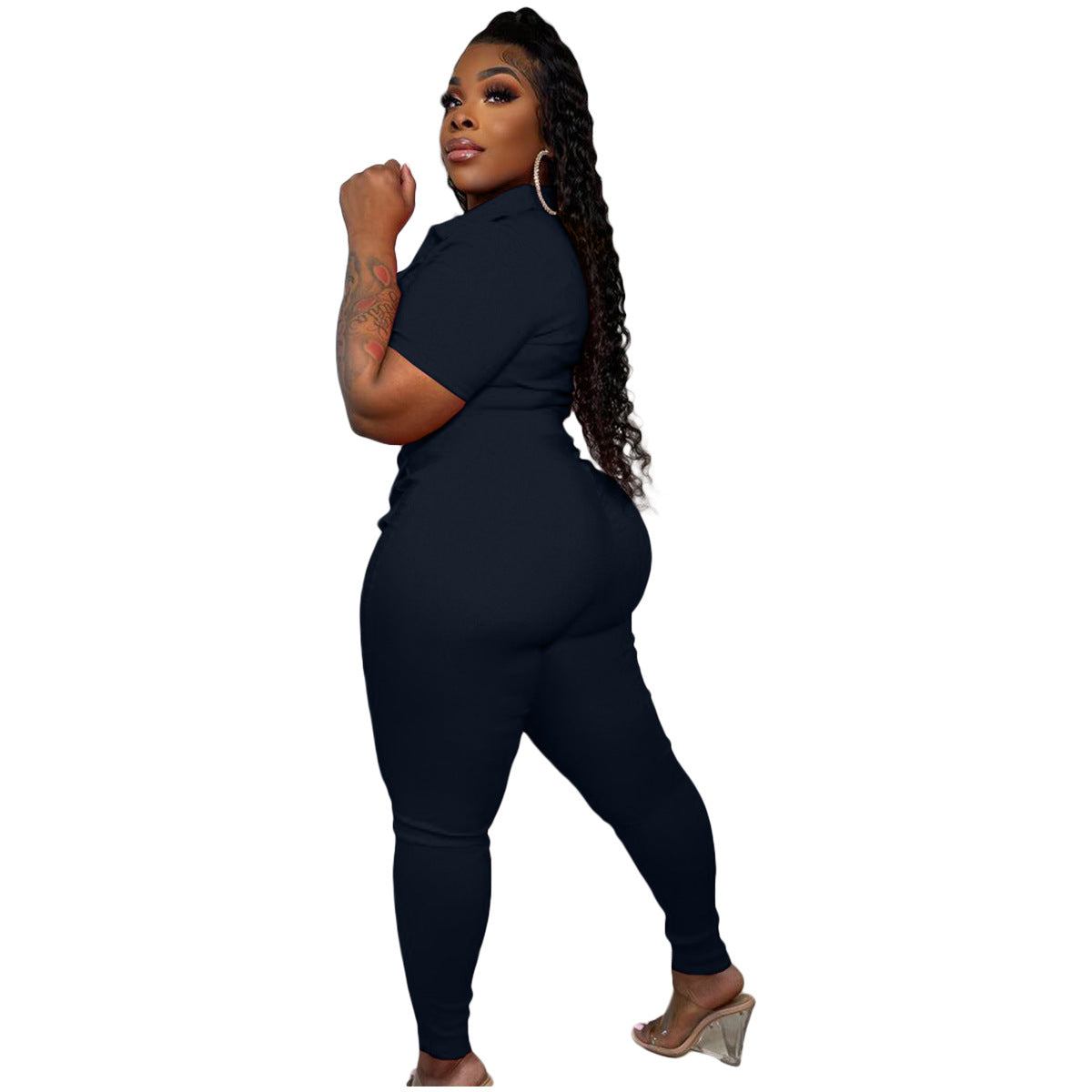 New Women's Clothing Zipper Three-dimensional Pocket JumpsuitElevate your wardrobe with this stylish and versatile Women's Clothing Zipper Jumpsuit. Featuring a unique three-dimensional pocket design and comfortable fit, this 2 piece Pants setPlush Fashions ShopPlush Fashion Shop-dimensional Pocket Jumpsuit