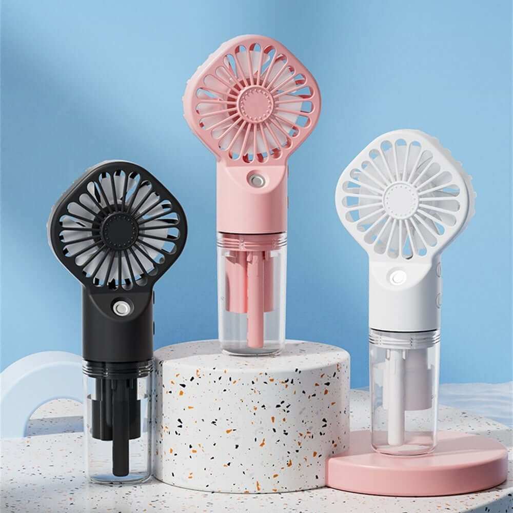 Strong Power Spray Humidification Mist Fan Usb Charging Portable Icy aElevate your summer experience with our versatile and portable Strong Power Spray Humidification Small Mist Fan! This two-in-one design features fast cooling, nano iHumidifierPlush Fashions ShopPlush Fashion ShopStrong Power Spray Humidification Mist Fan Usb Charging Portable Icy