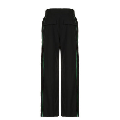 Pocket Loose Trousers Casual Two-piece SuitGet ready to turn heads with our Pocket Loose Trousers Casual Two-piece Suit! Crafted from high-quality woven material, this street fashion suit features a solid col2 piece Pants setPlush Fashions ShopPlush Fashion ShopPocket Loose Trousers Casual