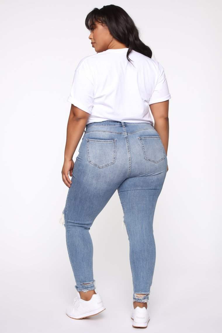 Stretch Ripped Women Plus Size Jeans Plus Size JeansUpgrade your street style with our Stretch Ripped Women Plus Size Jeans! Made of comfortable cotton with a high waist, these jeans will flatter your figure and give JeansPlush Fashions ShopPlush Fashion ShopStretch Ripped Women