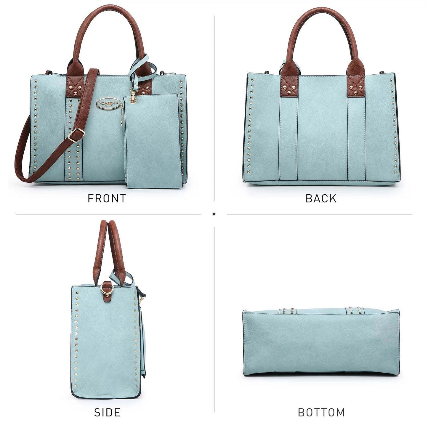 Professional Women's 3-Piece Handbag SetElevate your style with this chic and versatile 3-piece handbag set for professional women. Featuring a spacious tote, a sleek shoulder bag, and a stylish clutch, thHandbagsPlush Fashions ShopPlush Fashion ShopProfessional Women'