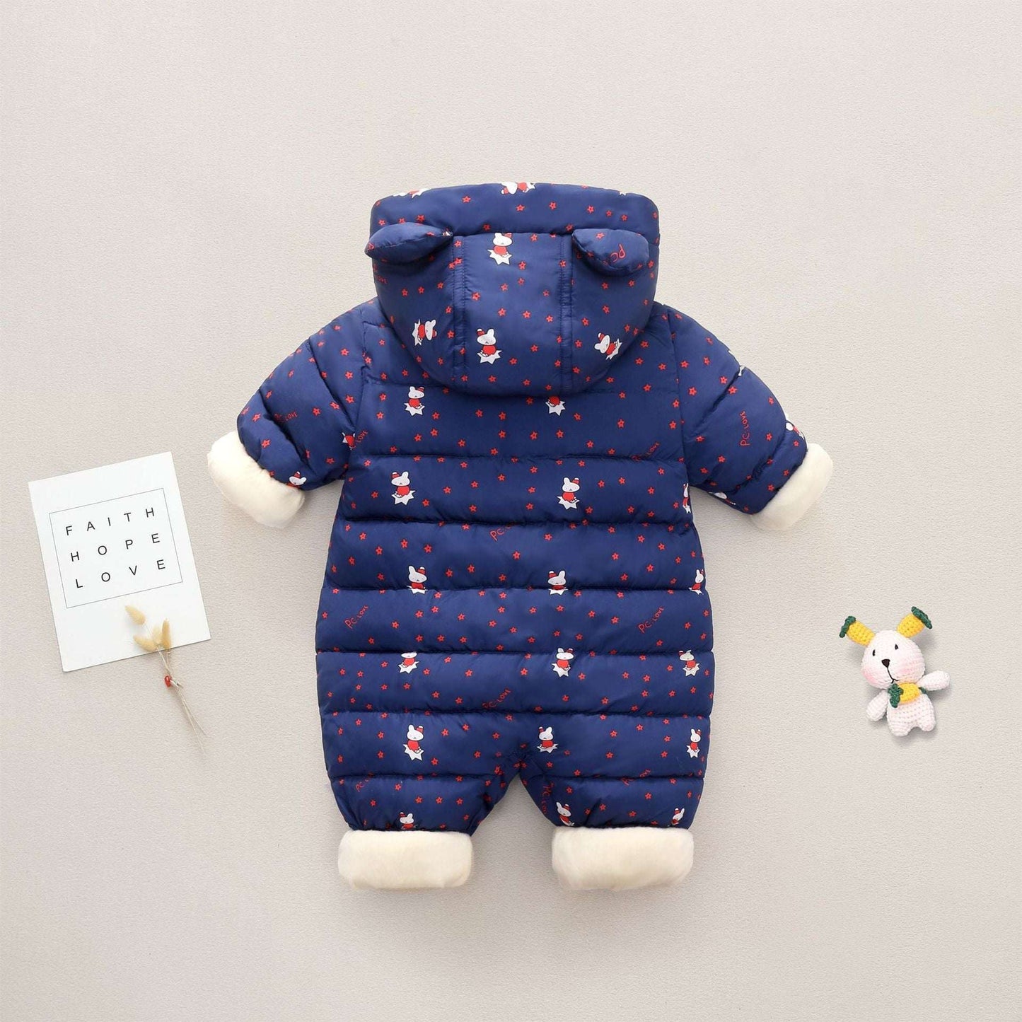 Boys' And Girls' Padded And Thickened Thermal OnesieStay warm and stylish with our Boys' and Girls' Padded and Thickened Thermal Onesie. Made of high-quality polyester, this onesie is perfect for cold days. The fashioInfant coatPlush Fashions ShopPlush Fashion ShopThickened Thermal Onesie