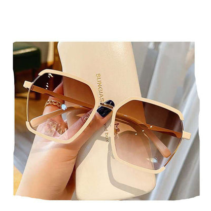 Vintage Half-Frame SunglassesExperience the vintage charm and style of our Half-Frame Sunglasses! Made with high-quality metal, these shades provide both sun protection and a touch of elegance. SunglassesPlush Fashions ShopPlush Fashion ShopVintage Half-Frame Sunglasses