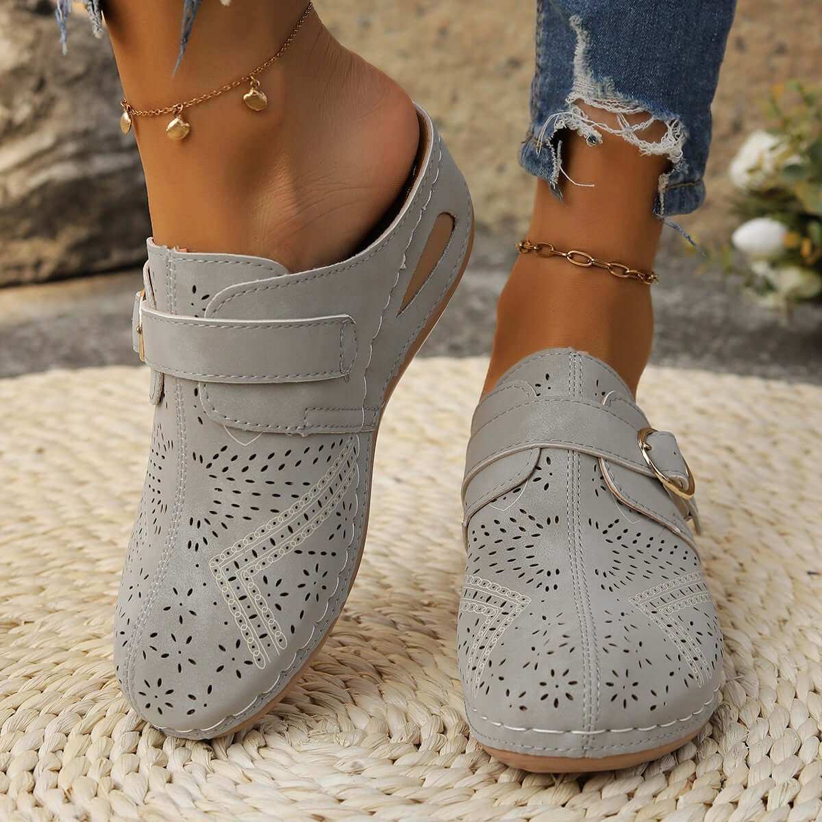 Suede Round Toe Wedge SandalsElevate your style with these Suede Round Toe Wedge Sandals. Mid heels provide comfortable support while the Elastomer and Suede material ensure durability. ImportedShoesPlush Fashion ShopPlush Fashion ShopSuede Round Toe Wedge Sandals