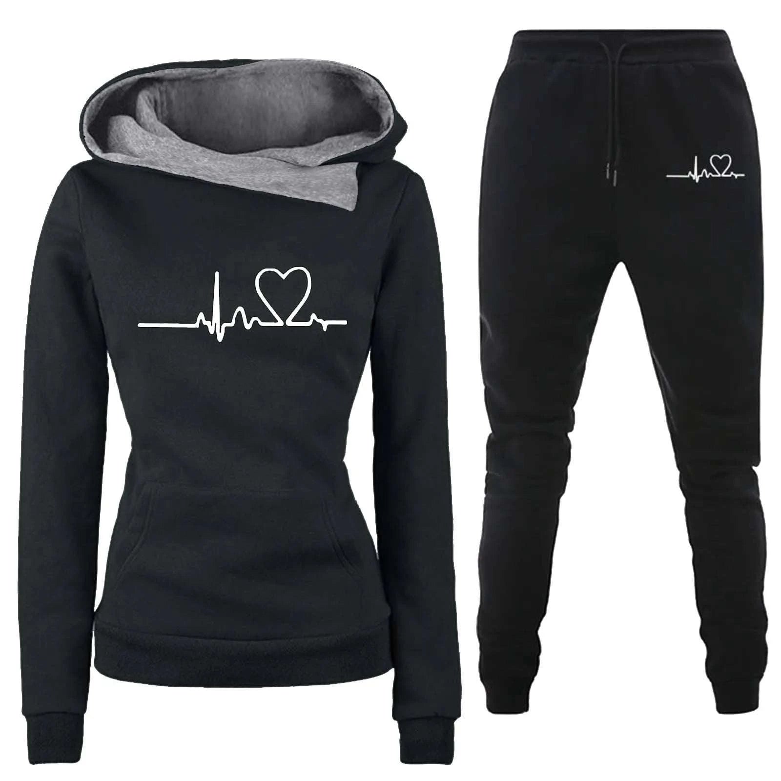 Women's Solid Color Thickened Hooded Draw String Jogger Pants SetStay warm and stylish with our Women's Solid Color Hooded Jogger Pants Set. These thickened joggers feature a drawstring for a perfect fit, while the cozy hood keepsSweatsuitsPlush Fashions ShopPlush Fashion ShopSolid Color Thickened Hooded Draw String Jogger Pants Set